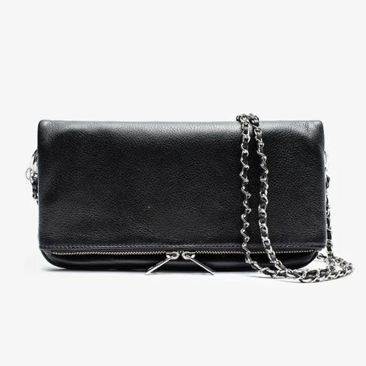 2025 New Retro Women Wing Bag Black Fashionable Ladies ZV Bag Luxurious Design Casual Outdoor Single-shoulder Envelope Bag