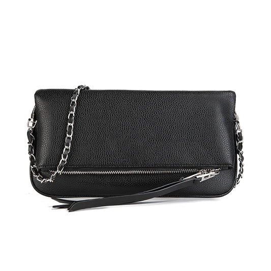 2025 New Fashion Women Single-shoulder Bag, Luxurious Design Casual Crossbody Bag, Black Retro Ladies Envelope Bag